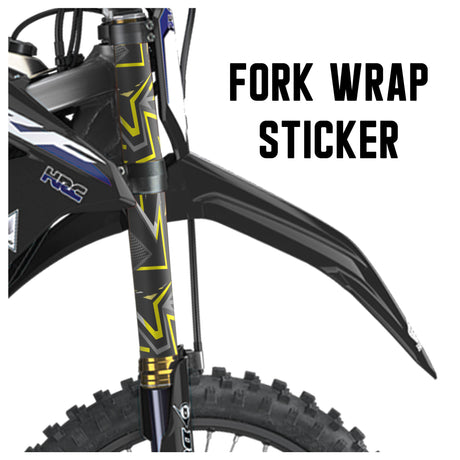 MX Drit Bike Front Fork Wrap Sticker Protection For Honda Yamaha Kawaski Suzuki [TT04 Arrow] - StickerBao Wheel Sticker Store