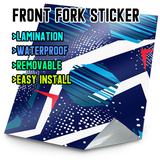 MX Drit Bike Front Fork Wrap Sticker Protection For Honda Yamaha Kawaski Suzuki [TT05 Flash Line] - StickerBao Wheel Sticker Store