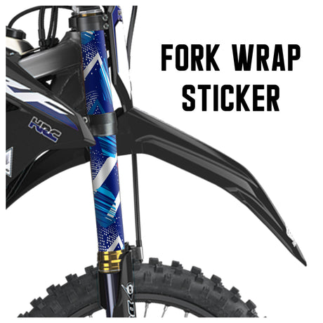 MX Drit Bike Front Fork Wrap Sticker Protection For Honda Yamaha Kawaski Suzuki [TT05 Flash Line] - StickerBao Wheel Sticker Store