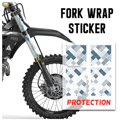MX Drit Bike Front Fork Wrap Sticker Protection For Honda Yamaha Kawaski Suzuki [TT06 Spot] - StickerBao Wheel Sticker Store