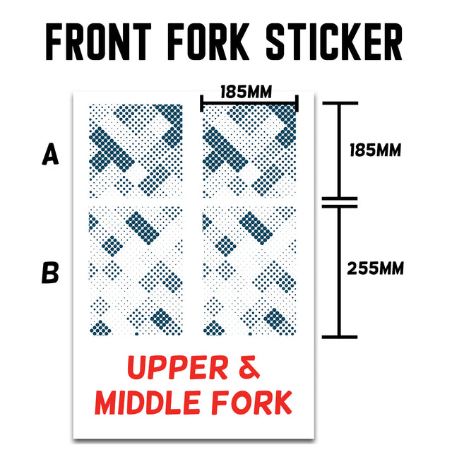 MX Drit Bike Front Fork Wrap Sticker Protection For Honda Yamaha Kawaski Suzuki [TT06 Spot] - StickerBao Wheel Sticker Store