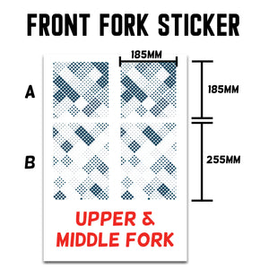 MX Drit Bike Front Fork Wrap Sticker Protection For Honda Yamaha Kawaski Suzuki [TT06 Spot] - StickerBao Wheel Sticker Store