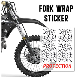 MX Drit Bike Front Fork Wrap Sticker Protection For Honda Yamaha Kawaski Suzuki [TT07 Split] - StickerBao Wheel Sticker Store