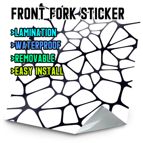 MX Drit Bike Front Fork Wrap Sticker Protection For Honda Yamaha Kawaski Suzuki [TT07 Split] - StickerBao Wheel Sticker Store