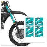 MX Drit Bike Front Fork Wrap Sticker Protection For Honda Yamaha Kawaski Suzuki [TT08 Dolphin] - StickerBao Wheel Sticker Store