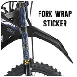MX Drit Bike Front Fork Wrap Sticker Protection For Honda Yamaha Kawaski Suzuki [TT10 Japanese Wave] - StickerBao Wheel Sticker Store