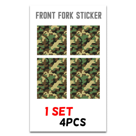 MX Drit Bike Front Fork Wrap Sticker Protection For Honda Yamaha Kawaski Suzuki [TT12 Camo] - StickerBao Wheel Sticker Store