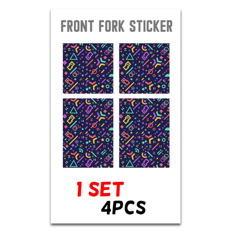 MX Drit Bike Front Fork Wrap Sticker Protection For Honda Yamaha Kawaski Suzuki [TT17 Geometric] - StickerBao Wheel Sticker Store