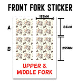 MX Drit Bike Front Fork Wrap Sticker Protection For Honda Yamaha Kawaski Suzuki [TT18 Cat] - StickerBao Wheel Sticker Store