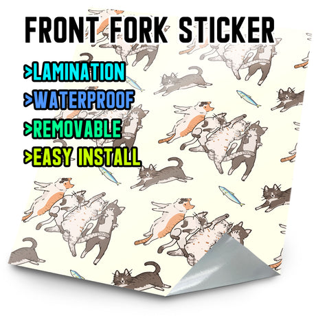 MX Drit Bike Front Fork Wrap Sticker Protection For Honda Yamaha Kawaski Suzuki [TT18 Cat] - StickerBao Wheel Sticker Store