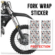 MX Drit Bike Front Fork Wrap Sticker Protection For Honda Yamaha Kawaski Suzuki [TT19 Stone] - StickerBao Wheel Sticker Store