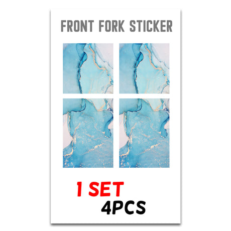 MX Drit Bike Front Fork Wrap Sticker Protection For Honda Yamaha Kawaski Suzuki [TT21 Sea] - StickerBao Wheel Sticker Store