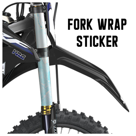 MX Drit Bike Front Fork Wrap Sticker Protection For Honda Yamaha Kawaski Suzuki [TT21 Sea] - StickerBao Wheel Sticker Store