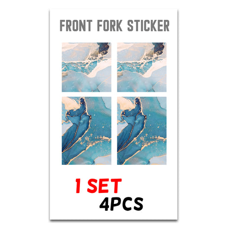 MX Drit Bike Front Fork Wrap Sticker Protection For Honda Yamaha Kawaski Suzuki [TT22 Marble] - StickerBao Wheel Sticker Store