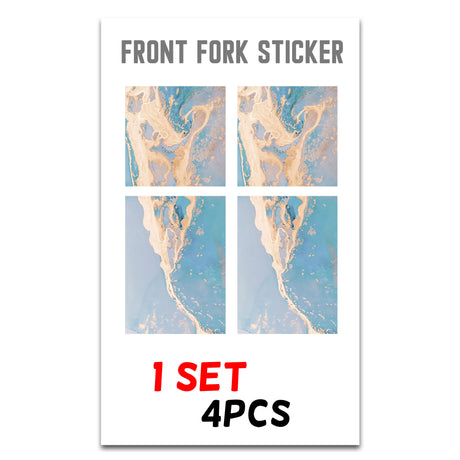 MX Drit Bike Front Fork Wrap Sticker Protection For Honda Yamaha Kawaski Suzuki [TT23 Marmo] - StickerBao Wheel Sticker Store