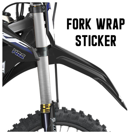 MX Drit Bike Front Fork Wrap Sticker Protection For Honda Yamaha Kawaski Suzuki [TT24 Gray Grain] - StickerBao Wheel Sticker Store