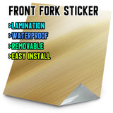 MX Drit Bike Front Fork Wrap Sticker Protection For Honda Yamaha Kawaski Suzuki [TT25 Metallic] - StickerBao Wheel Sticker Store