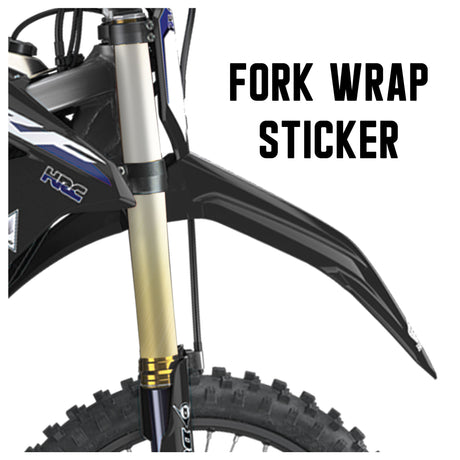 MX Drit Bike Front Fork Wrap Sticker Protection For Honda Yamaha Kawaski Suzuki [TT25 Metallic] - StickerBao Wheel Sticker Store