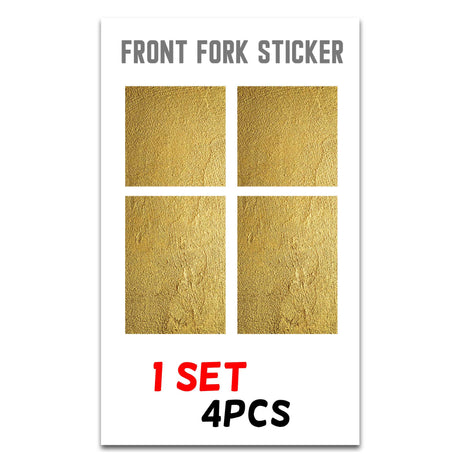 MX Drit Bike Front Fork Wrap Sticker Protection For Honda Yamaha Kawaski Suzuki [TT26 Gold Metal] - StickerBao Wheel Sticker Store