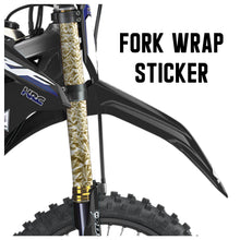 Load image into Gallery viewer, MX Drit Bike Front Fork Wrap Sticker Protection For Honda Yamaha Kawaski Suzuki [TT28 Metal Foil] - StickerBao Wheel Sticker Store
