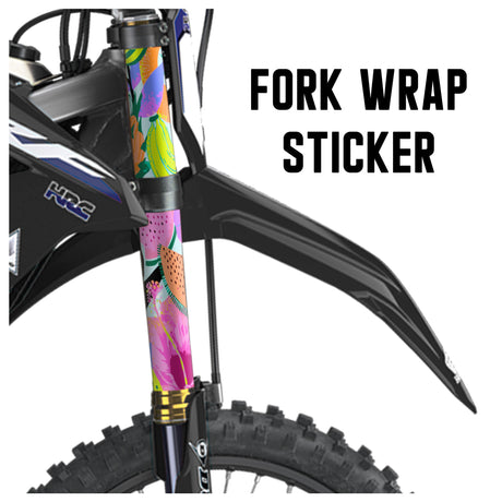 MX Drit Bike Front Fork Wrap Sticker Protection For Honda Yamaha Kawaski Suzuki [TT33 Fruit] - StickerBao Wheel Sticker Store
