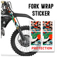 MX Drit Bike Front Fork Wrap Sticker Protection For Honda Yamaha Kawaski Suzuki [TT35 JapaneseťCrane] - StickerBao Wheel Sticker Store