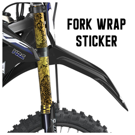 MX Drit Bike Front Fork Wrap Sticker Protection For Honda Yamaha Kawaski Suzuki [TT37 Thai Art] - StickerBao Wheel Sticker Store
