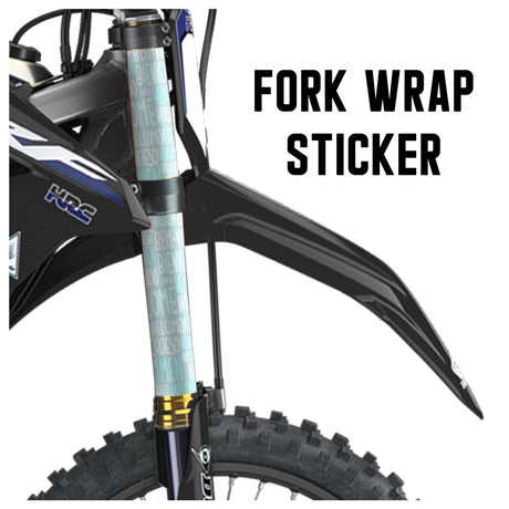 MX Drit Bike Front Fork Wrap Sticker Protection For Honda Yamaha Kawaski Suzuki [TT38 Welcome Text] - StickerBao Wheel Sticker Store