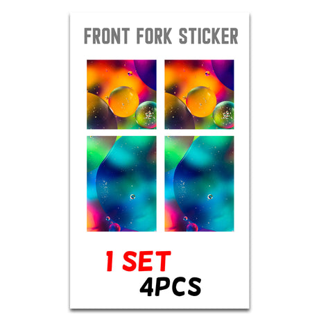 MX Drit Bike Front Fork Wrap Sticker Protection For Honda Yamaha Kawaski Suzuki [TT39 Fluid] - StickerBao Wheel Sticker Store
