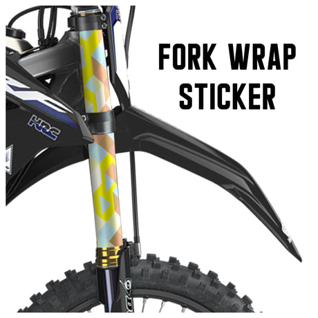 MX Drit Bike Front Fork Wrap Sticker Protection For Honda Yamaha Kawaski Suzuki [TT42 Illustration] - StickerBao Wheel Sticker Store