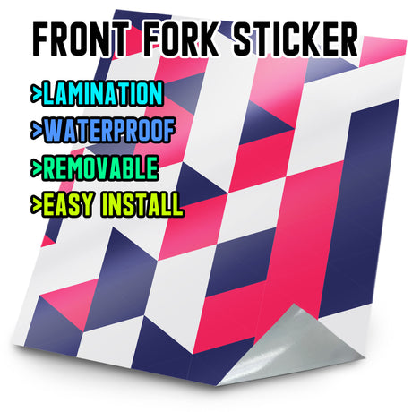 MX Drit Bike Front Fork Wrap Sticker Protection For Honda Yamaha Kawaski Suzuki [TT44 Trapezoidal] - StickerBao Wheel Sticker Store