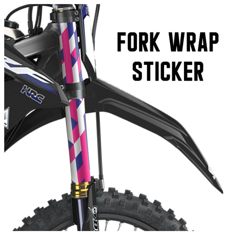 MX Drit Bike Front Fork Wrap Sticker Protection For Honda Yamaha Kawaski Suzuki [TT44 Trapezoidal] - StickerBao Wheel Sticker Store