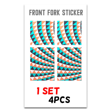 MX Drit Bike Front Fork Wrap Sticker Protection For Honda Yamaha Kawaski Suzuki [TT46 Swirl] - StickerBao Wheel Sticker Store