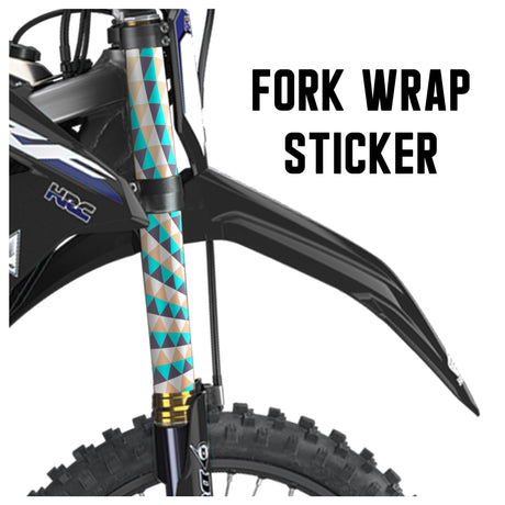 MX Drit Bike Front Fork Wrap Sticker Protection For Honda Yamaha Kawaski Suzuki [TT46 Swirl] - StickerBao Wheel Sticker Store