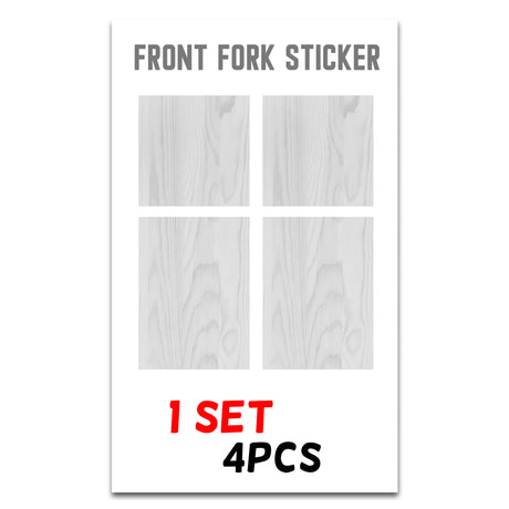 MX Drit Bike Front Fork Wrap Sticker Protection For Honda Yamaha Kawaski Suzuki [TT47 Grey Wood] - StickerBao Wheel Sticker Store