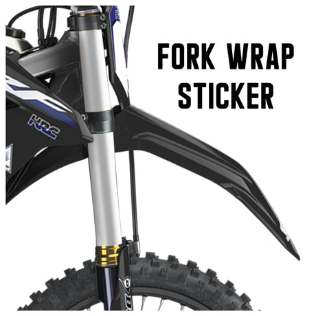 MX Drit Bike Front Fork Wrap Sticker Protection For Honda Yamaha Kawaski Suzuki [TT47 Grey Wood] - StickerBao Wheel Sticker Store