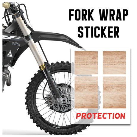 MX Drit Bike Front Fork Wrap Sticker Protection For Honda Yamaha Kawaski Suzuki [TT48 Pine Wood] - StickerBao Wheel Sticker Store