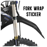 MX Drit Bike Front Fork Wrap Sticker Protection For Honda Yamaha Kawaski Suzuki [TT48 Pine Wood] - StickerBao Wheel Sticker Store