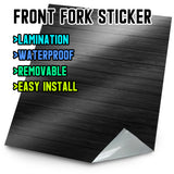 MX Drit Bike Front Fork Wrap Sticker Protection For Honda Yamaha Kawaski Suzuki [TT49 Rustic Wood] - StickerBao Wheel Sticker Store