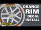 Honeycomb pattern | 17 inch Rim Wheel Stickers B01B Honeycomb Pattern Inner Rim Decal | For Honda CBF1000 CBF250 CBF600