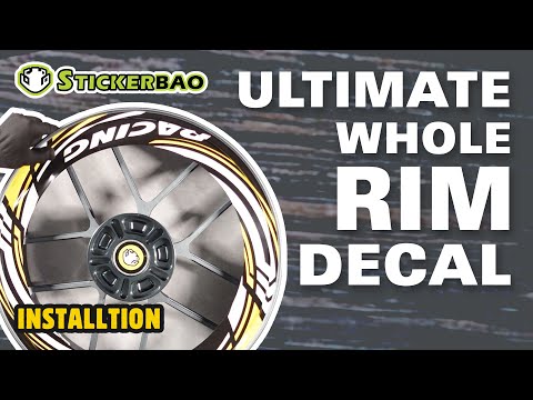 17 inch Rim Wheel Stickers S04B Whole Rim Decal | For BMW K1600B K1600GT R NINE T PURE RACER