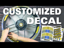 Load and play video in Gallery viewer, [Do It Your Way] 17&#39;&#39; Rim Customized Wheel Sticker Decal Set For Honda CBR Yamaha MT
