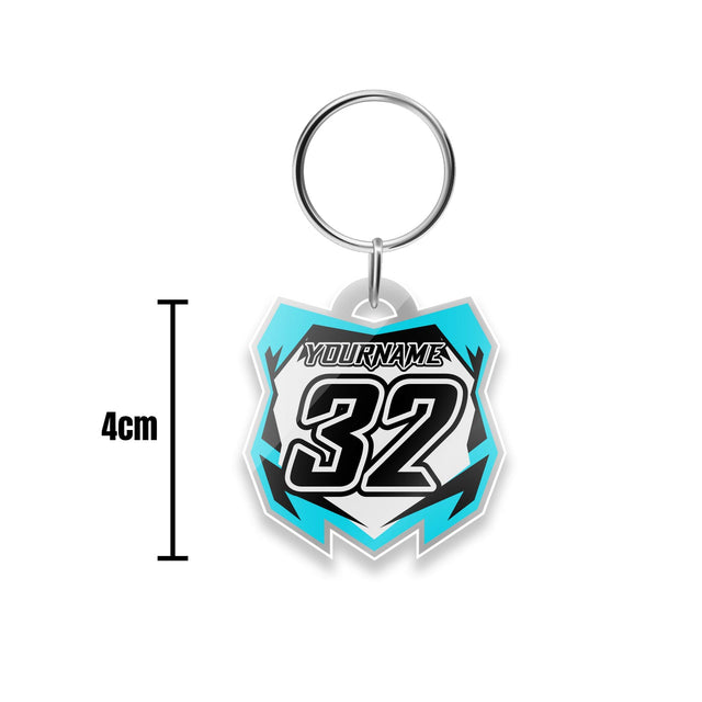 Personalized Acrylic Polygon shaped Keychain | MX02 - StickerBao Wheel Sticker Store
