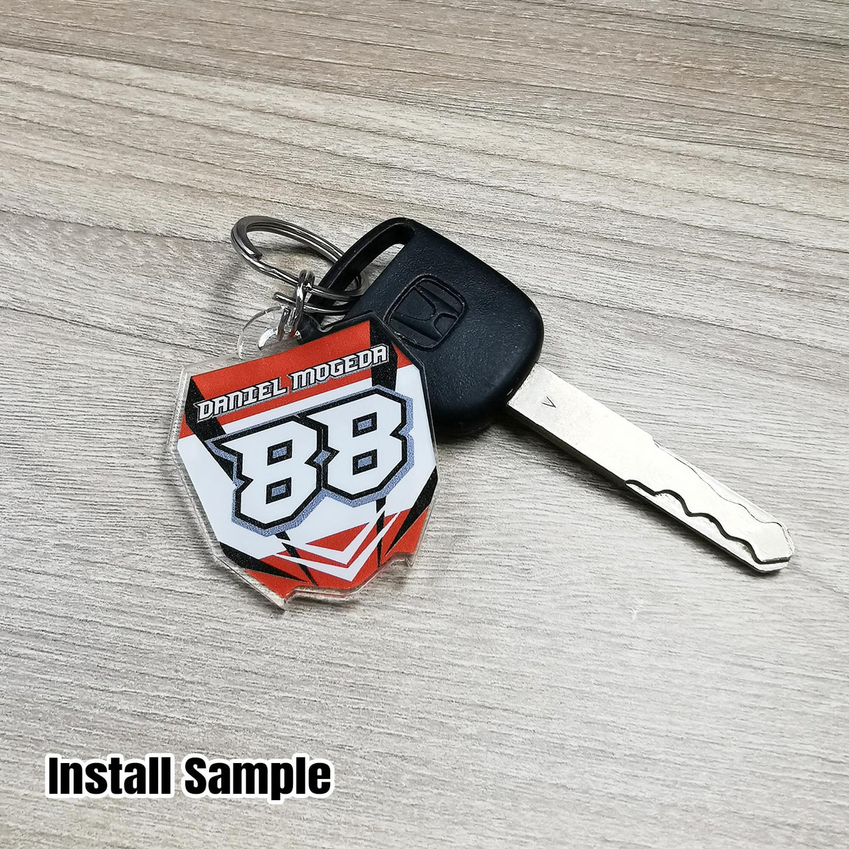 Personalized Acrylic Polygon shaped Keychain | StickerBao MX03