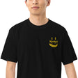 Monkey 125 Banana Smile MenÜdíG Premium Heavyweight Black Short Sleeves Cotton T-Shirt - StickerBao Wheel Sticker Store