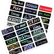 Holographic Teenage Slang Helmet Sticker | Motorcycle Fairing Sticker | Fairing Decals.