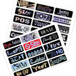 Holographic Teenage Slang Helmet Sticker | Motorcycle Fairing Sticker | Fairing Decals.