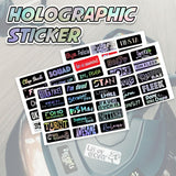 Holographic Teenage Slang Helmet Sticker | Motorcycle Fairing Sticker | Fairing Decals.