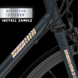 Motocycle Reflective Body & Frame Sticker DIY Decal ARR 12CM - StickerBao Wheel Sticker Store