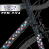 DIY Reflective Motocycle Frame Sticker Flag Bike Sticker COR 12CM - StickerBao Wheel Sticker Store